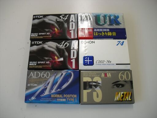 カセットテープ6個（未使用、未開封）