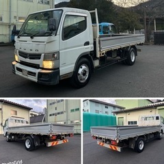 早い者勝ち！H23年三菱キャンターAT車！ディーゼルターボ！積載4000kg！荷台鉄板張り！平ボディワイドロング！フレーム腐食無し、重量運搬の画像