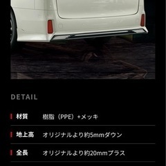 新品！　30 アルファード TRD リヤスポイラー