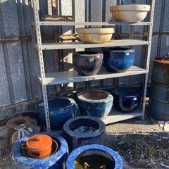 火鉢 メダカ鉢 華器 壺 プランター ガーデニング 置物 オブジェなど