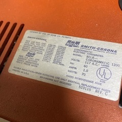 Smith Corona Coronamatic 1200 タイプライターエレクトリック ケース付き の画像