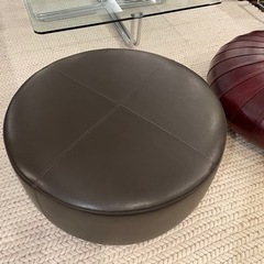 【美品】Molteni & C モルティーニ DOMINO スツール オットマン 革張り arflex アルフレックス取扱■50-60万円■の画像