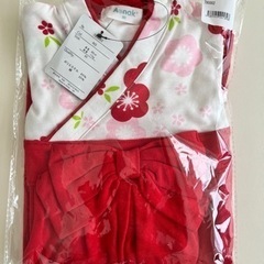 【新品未使用】おめかしに。お雛様　女の子袴　80センチ