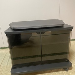 レトロテレビ台　回転台付き