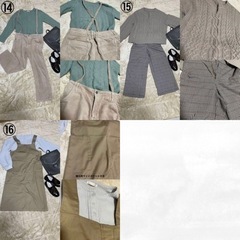 レディース服まとめ売りアウター付き！7コーデセット+アウター3点！カジュアル系の画像