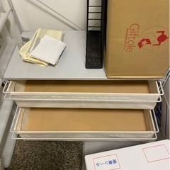 無印良品 スチールユニットシェルフ ワードローブセット 引き出し付の画像