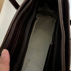牛革ハンドバッグ新品　ブラウン値下げしますの画像