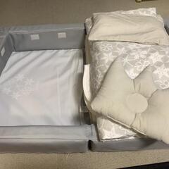 [受け渡し者様決まりました🍀]　お値下げ🎵お買い得🙌　🎈katojiカトージベビー寝具🐣折りたたみベビー布団　スノークリスタル🎶の画像