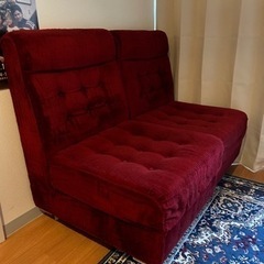 2人掛けソファー　喫茶店　カフェ　ヴィンテージ　