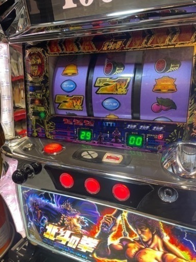 パチスロ実機 sammy サミー 北斗の拳 世紀末救世主伝説 コイン不要機 100V 無段階ボリューム不良音無し スロット 家庭用電源