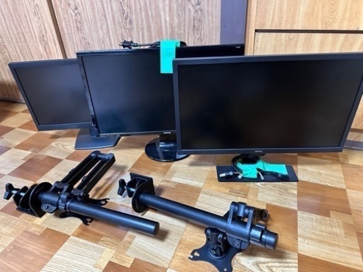 GL2460HM、GL2480、HP V223 モニターアームDA-4550 2本付き