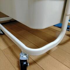 受け渡し決定  アイリスプラザ キッチンワゴン ベージュの画像