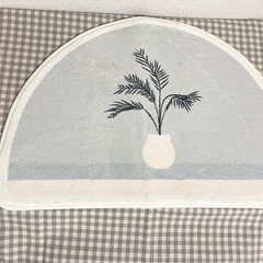 新品未使用　ヤシの木　玄関マット　バスマット　ラグの画像