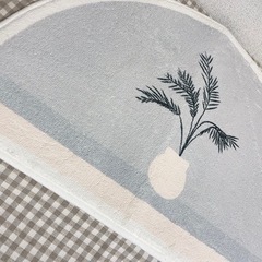 新品未使用　ヤシの木　玄関マット　バスマット　ラグの画像