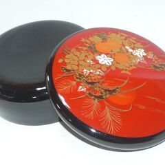 昭和レトロ　菓子器　新品　１３０　漆器の画像