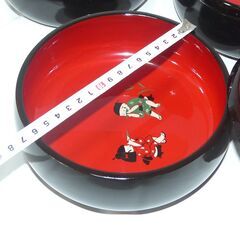 昭和レトロ　菓子器 3個セット 　新品　129　漆器の画像