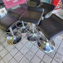 値下げしました！　カウンターチェア　6脚まとめて　飲食店や店舗に