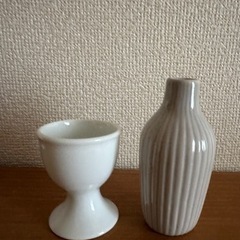 ☆ノリタケ　エッグスタンド2個　オマケの一輪挿しつきの画像