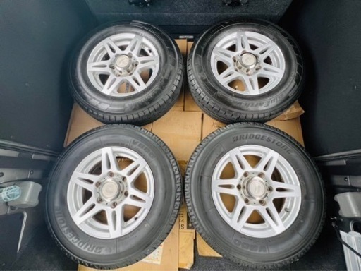 BERGアルミホイール4本セット新品タイヤ付PCD139.７ 6H 15インチ 6穴 ハイエース キャラバン装着可能 車検対応