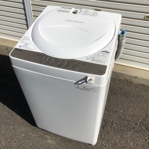 東芝 TOSHIBA 洗濯機 AW-4S3 2016年製