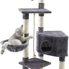【引き取り】キャットタワー 高級キャットクライミングフレーム小さなサイザルツリーハウスプレートペットのおもちゃジャンププラットフォームGigiマスコット 大型キャットタワー Annacboy の画像