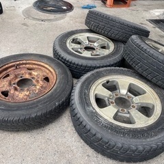 ジムニー純正ホイール、スペアタイヤ付き