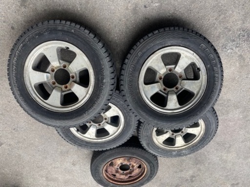 ジムニー純正ホイール、スペアタイヤ付き