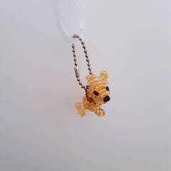 犬のキーホルダー（ビーズ）の画像