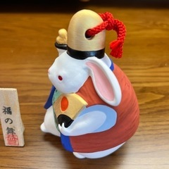 縁起物うさぎの置物の画像