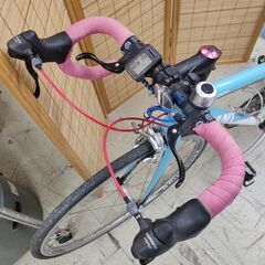 GIANT OCR3 XS 420mm MY S ALUXX6000シリーズ VEROクランク SPINFORCE CATEYE VELO9 ブルーxホワイト ジャイアント スピンフォースの画像
