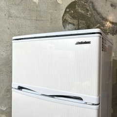 【ご成約済み🐾】さり気ないストライプが可愛い✨ 2ドア冷蔵庫⭕️ 配送無料🚛の画像