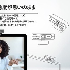 【新品】ウェブカメラ フルHD 1080P/60fps 低照度補正 カバー付きの画像