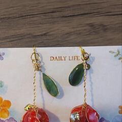 春の陽に揺れるチューリップイヤリング♡