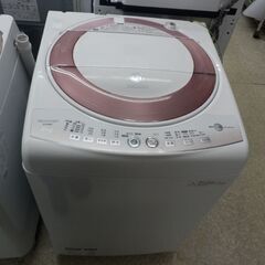 洗濯機 8kg 2015年製 シャープ ES-GE80L 風乾燥 大型 8.0kg SHARP 札幌