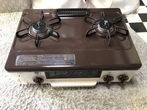 【リサイクルサービス八光　安心の1か月保証　配達・設置OK】パロマ Paloma PA-N70BT-L 13A [ガステーブル 都市ガス13A用 左強火タイプ caferiシリーズ ティラミス]