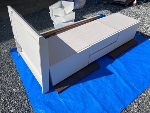 【売却済】ニトリ チェストベッドフレーム シングル 大量収納
