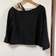 【DAISY MERRY】裏毛スカーフ付ワンショルスウェットの画像