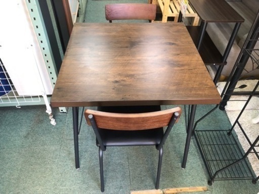 【リサイクルサービス八光　配達・設置OK】ナフコ　TWO-ONESTYLE  ダイニング3点セット　スペード80