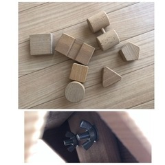 ☆天然木の手押し車　平和工業 森のパズルバス　MOCCOの画像