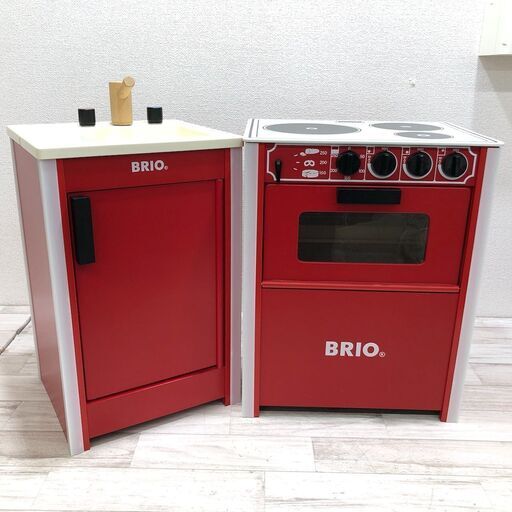 BRIO ブリオ 木製 キッチンセット シンク オーブンレンジ 2個セット おままごと おもちゃ