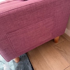 現金手渡しも可　2人掛けソファ　ピンク　✴︎3/5まで受け付けます✴︎の画像
