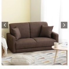 現金手渡しも可　2人掛けソファ　ピンク　✴︎3/5まで受け付けます✴︎の画像