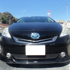 プリウスアルファ　平成２４年式　車検令和５／６　走行１４万ｋｍ台　黒　グレードＧの画像
