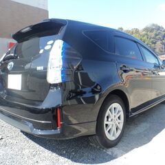 プリウスアルファ　平成２４年式　車検令和５／６　走行１４万ｋｍ台　黒　グレードＧの画像