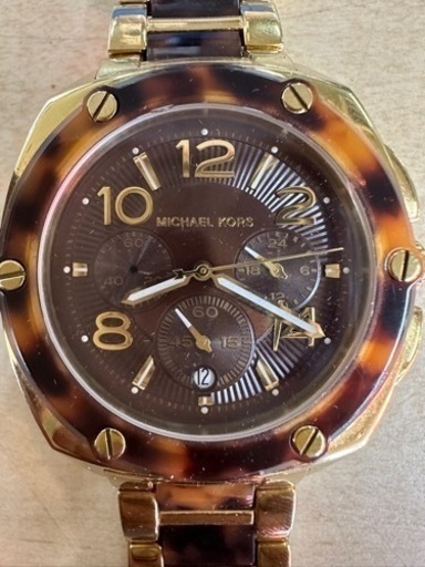 Michael Kors MK5593 [クロノグラフ べっ甲/トータス]   リサイクルショップ宮崎屋　住吉店　24.2.26F