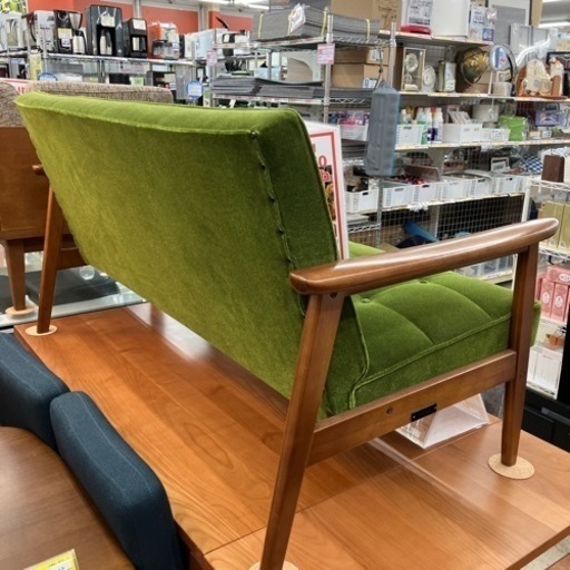 4/1 値下げ?久々入荷?美品 カリモク60 Kチェア 2シーター ソファ 2人掛け 日本製 karimoku モケットグリーン 27