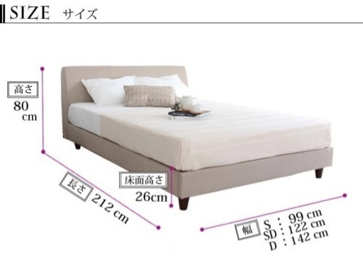 ファブリックベッド セミダブルベッド  セミダブルフレームグレー〔D〕