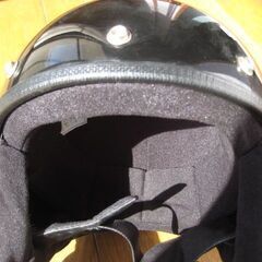 ジェットヘルメット　黒の画像