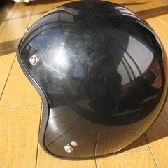 ジェットヘルメット　黒の画像