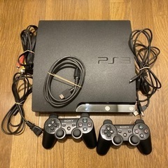 PS3 プレステ3 250GBグラセフ5セット 純正コントローラ...